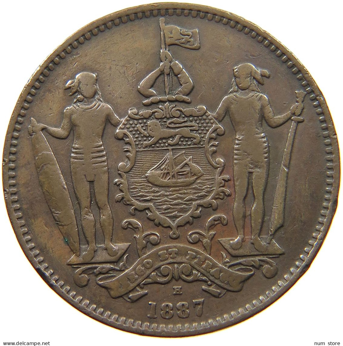 BRITISH NORTH BORNEO CENT 1887 Victoria 1837-1901 #t112 0019 - Colonies