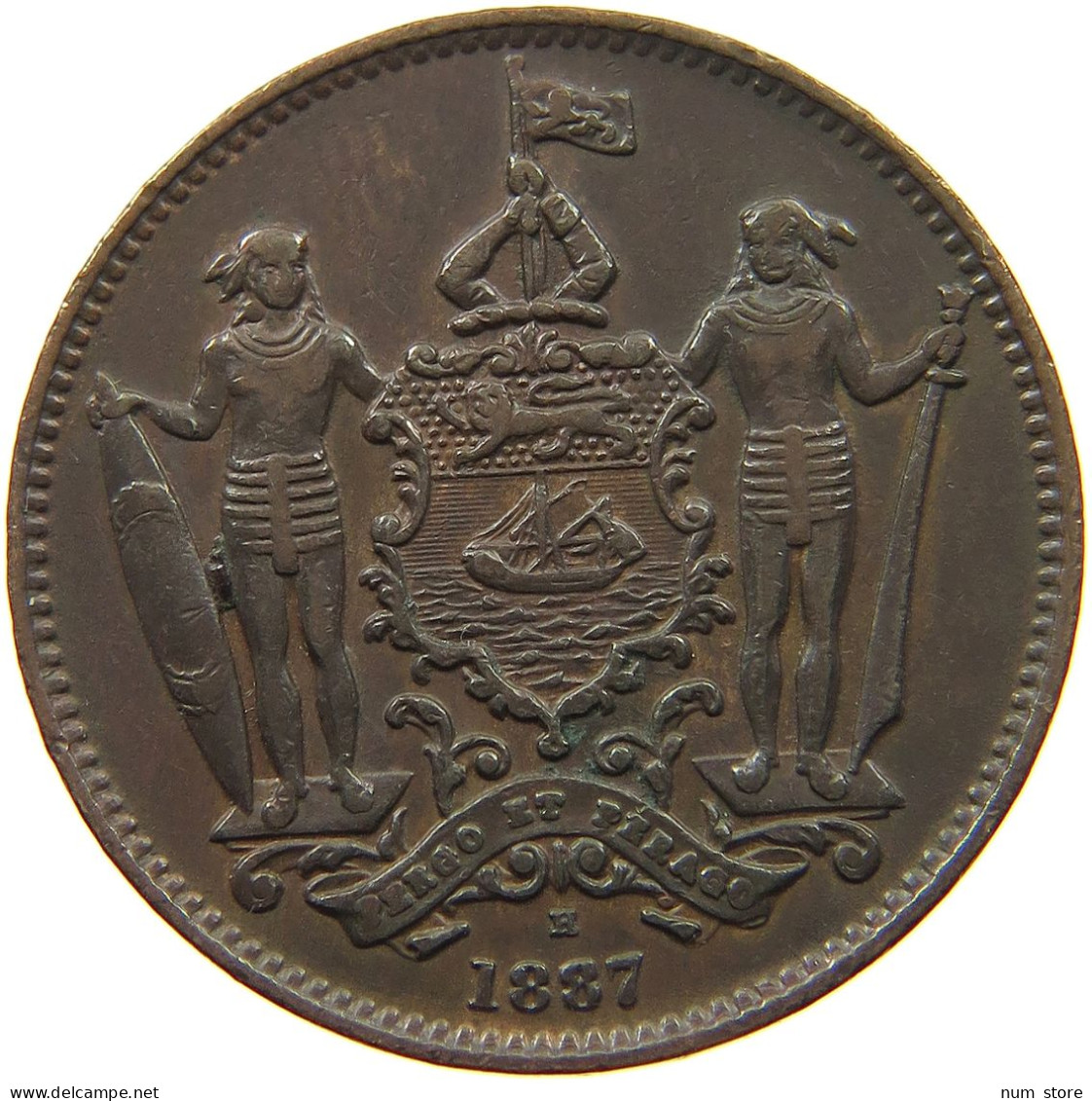 BRITISH NORTH BORNEO CENT 1887 Victoria 1837-1901 #t112 0037 - Colonies