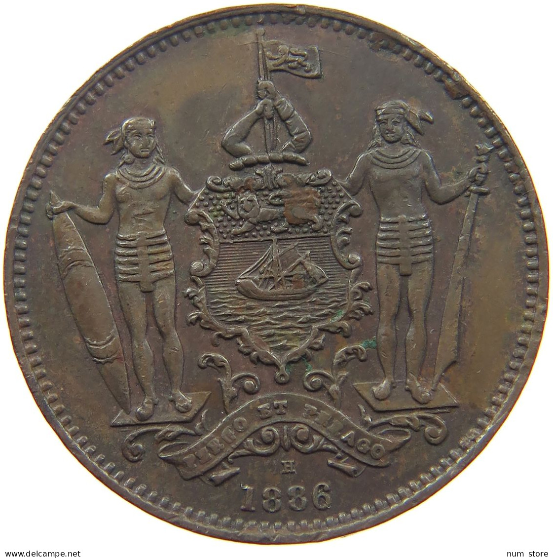 BRITISH NORTH BORNEO CENT 1886 Victoria 1837-1901 #t001 0057 - Colonies