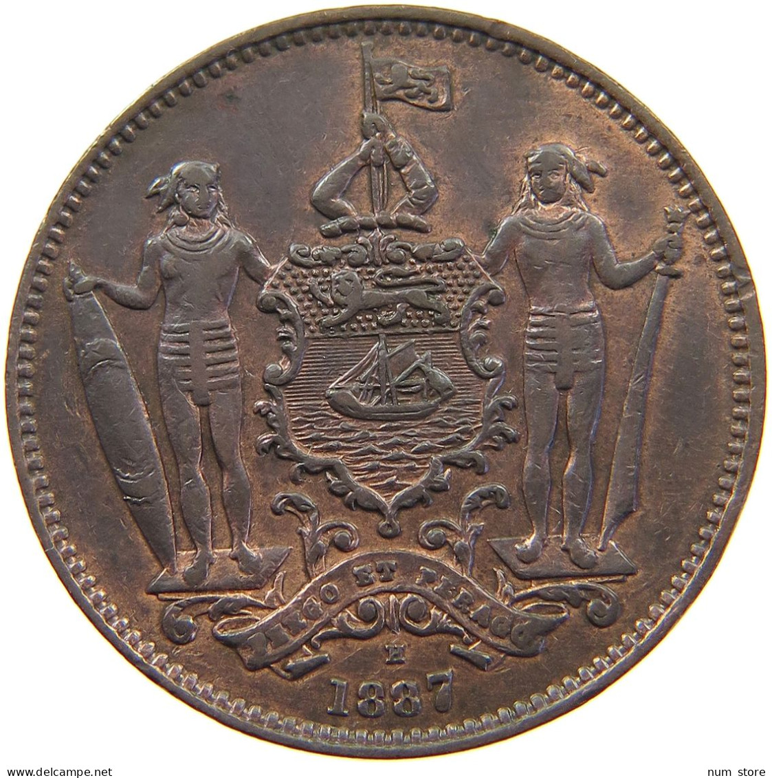 BRITISH NORTH BORNEO CENT 1887 Victoria 1837-1901 #t077 0503 - Colonies