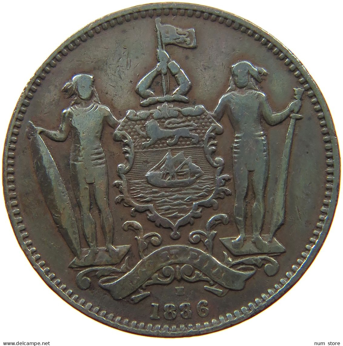 BRITISH NORTH BORNEO CENT 1886 Victoria 1837-1901 #t149 0051 - Colonies