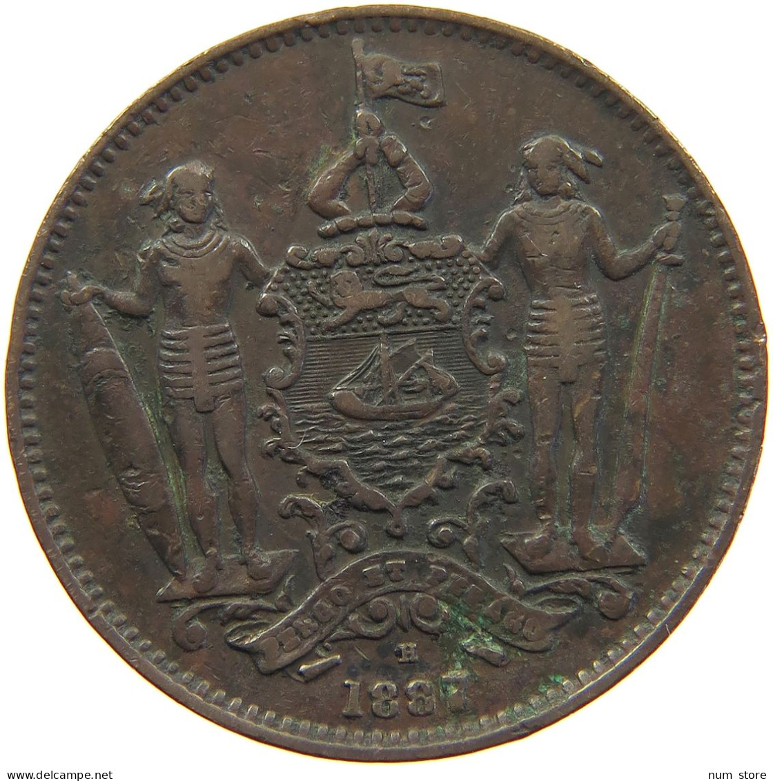 BRITISH NORTH BORNEO CENT 1887  #c062 0361 - Colonies