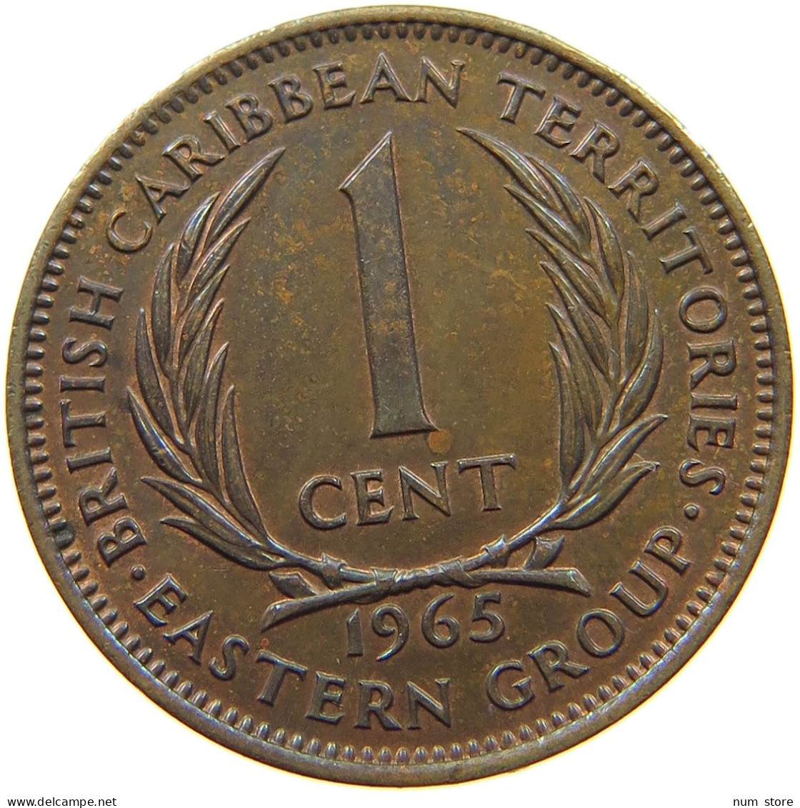 BRITISH CARIBBEAN TERRITORIES CENT 1965 Elizabeth II. (1952-2022) #s067 0251 - Caribe Británica (Territorios Del)