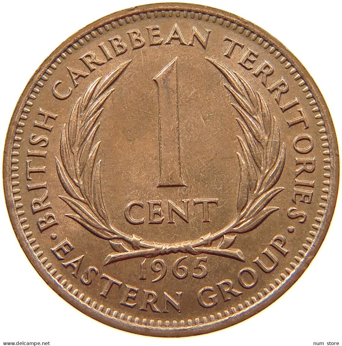 BRITISH CARIBBEAN TERRITORIES CENT 1965 Elizabeth II. (1952-2022) #s062 0091 - Caraibi Britannici (Territori)