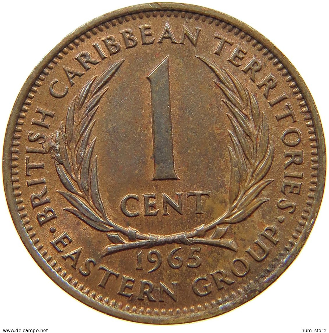 BRITISH CARIBBEAN TERRITORIES CENT 1965 Elizabeth II. (1952-2022) #s062 0093 - Territoires Britanniques Des Caraïbes