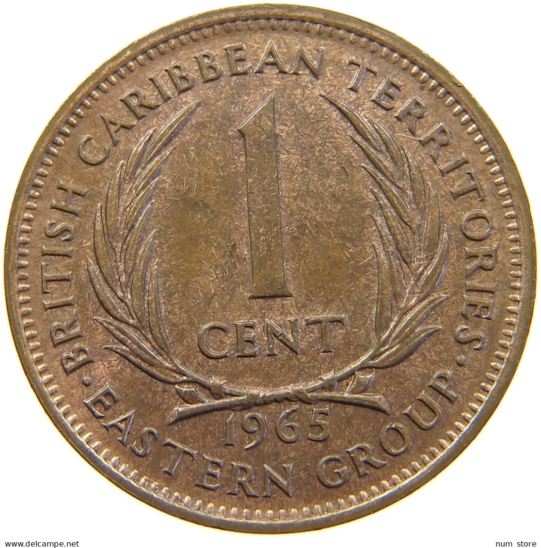 BRITISH CARIBBEAN TERRITORIES CENT 1965 Elizabeth II. (1952-2022) #s029 0275 - Territoires Britanniques Des Caraïbes