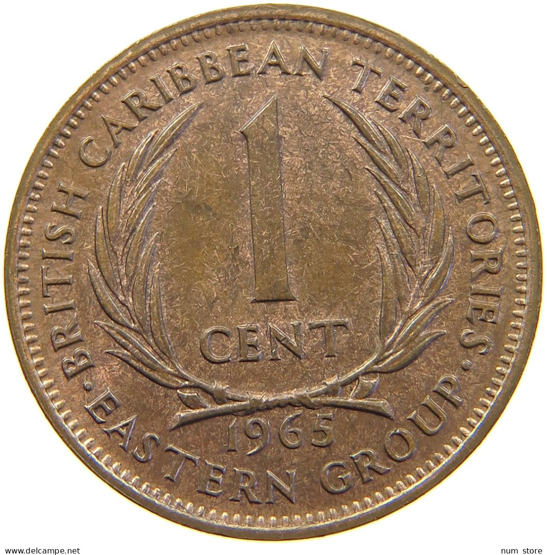 BRITISH CARIBBEAN TERRITORIES CENT 1965 Elizabeth II. (1952-2022) #s029 0275 - Caribe Británica (Territorios Del)