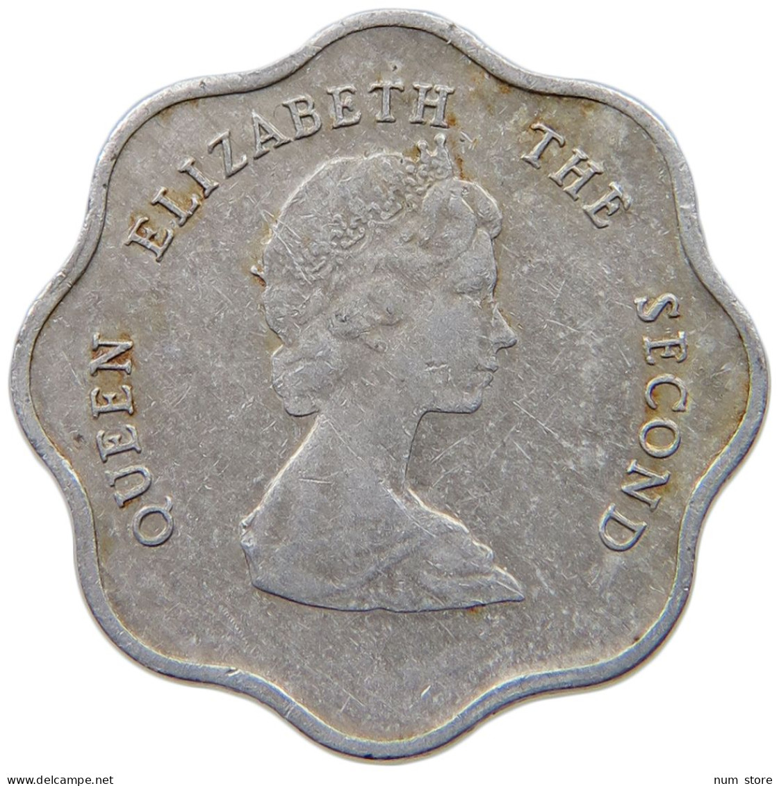 BRITISH CARIBBEAN TERRITORIES 5 CENTS 1987 Elizabeth II. (1952-2022) #s037 0165 - Caribe Británica (Territorios Del)