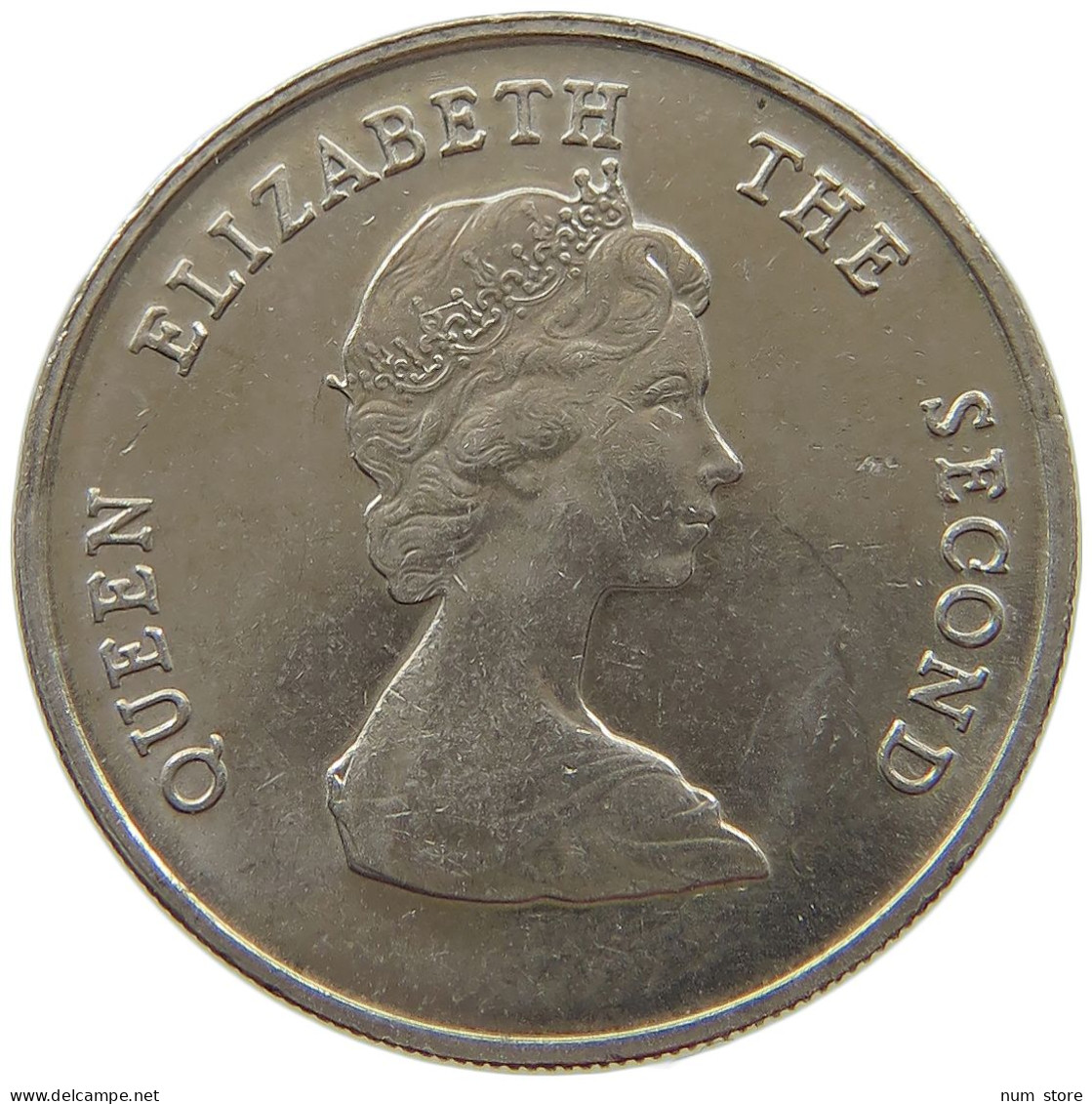 BRITISH CARIBBEAN TERRITORIES 25 CENTS 1981 Elizabeth II. (1952-2022) #s070 0413 - Territoires Britanniques Des Caraïbes