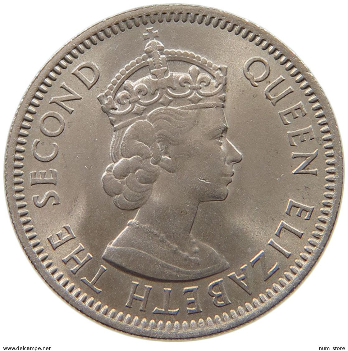 BRITISH CARIBBEAN TERRITORIES 25 CENTS 1965 Elizabeth II. (1952-2022) #s037 0255 - Caraibi Britannici (Territori)