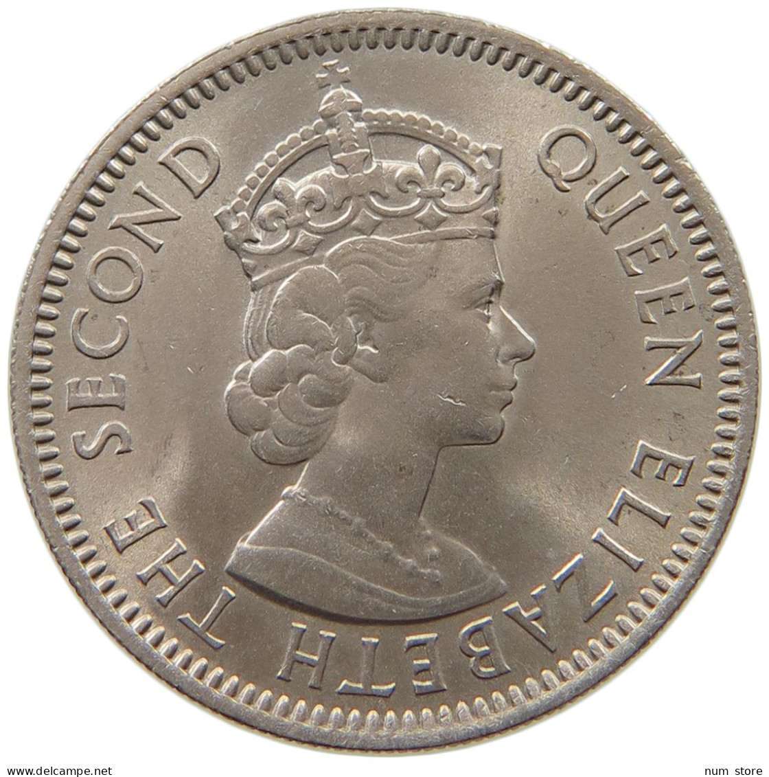 BRITISH CARIBBEAN TERRITORIES 25 CENTS 1965 Elizabeth II. (1952-2022) #s037 0255 - Caribe Británica (Territorios Del)