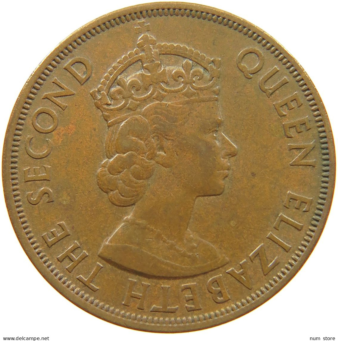 BRITISH CARIBBEAN TERRITORIES 2 CENTS 1955 Elizabeth II. (1952-2022) #c014 0451 - Territoires Britanniques Des Caraïbes