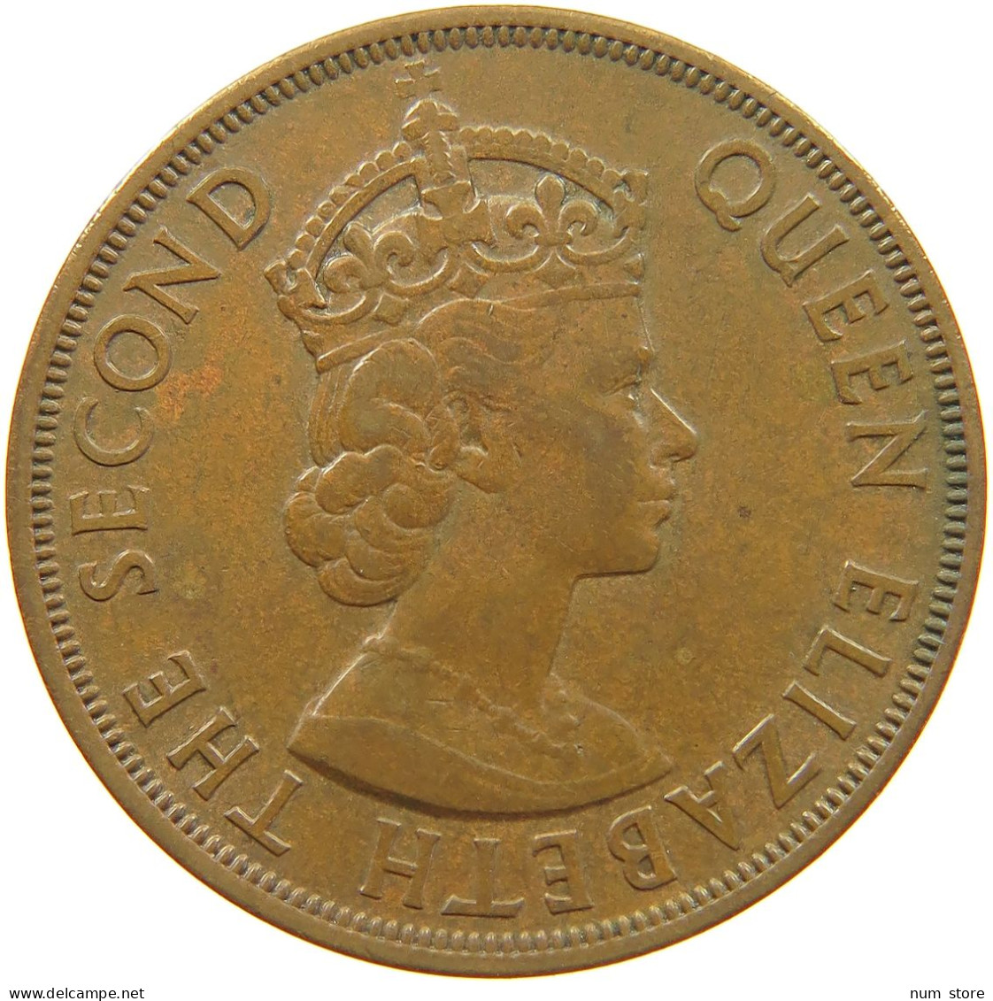 BRITISH CARIBBEAN TERRITORIES 2 CENTS 1955 Elizabeth II. (1952-2022) #c014 0451 - Caribe Británica (Territorios Del)