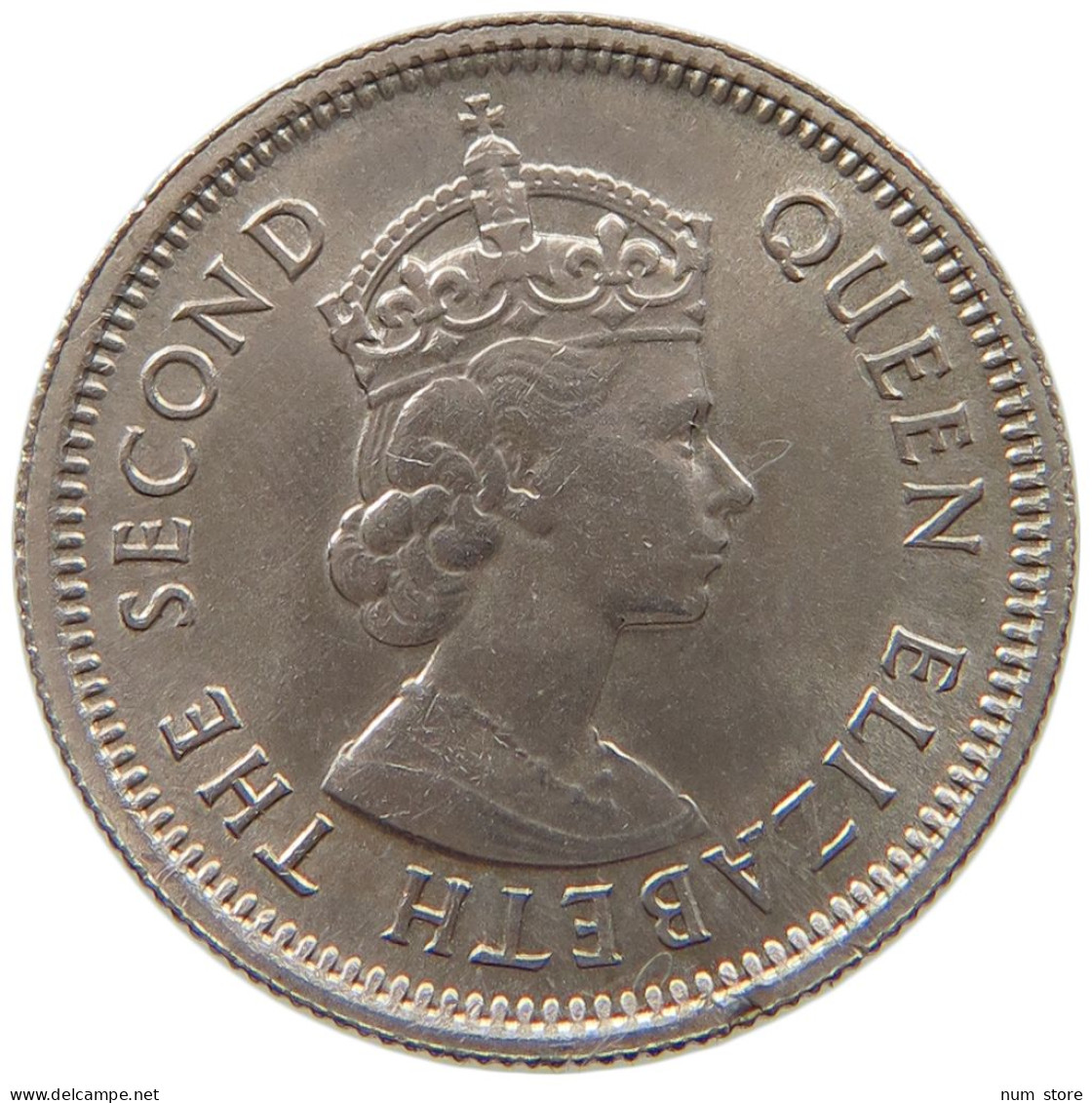 BRITISH CARIBBEAN TERRITORIES 10 CENTS 1965 Elizabeth II. (1952-2022) #s037 0335 - Caribe Británica (Territorios Del)