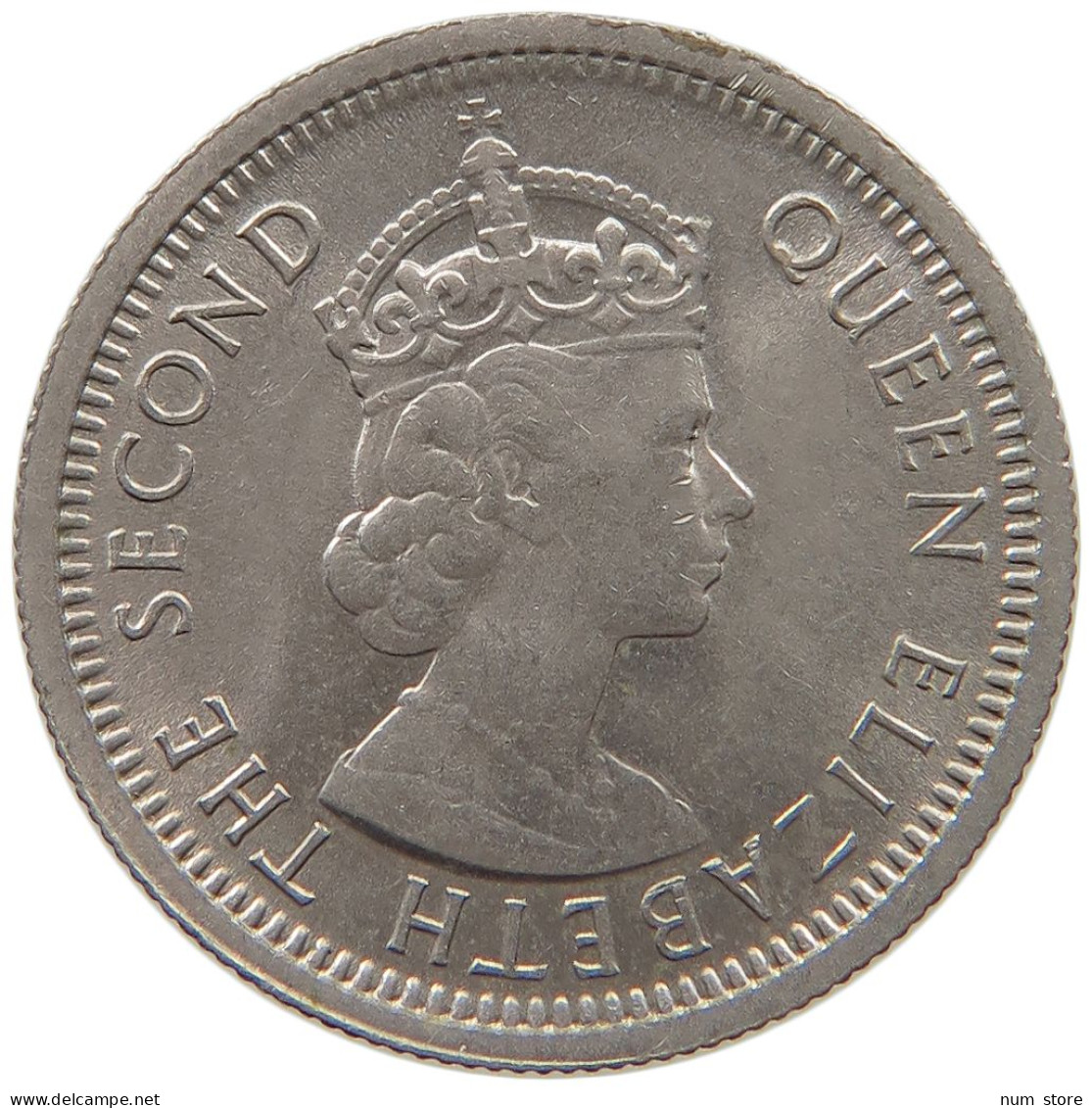 BRITISH CARIBBEAN TERRITORIES 10 CENTS 1956 Elizabeth II. (1952-2022) #c011 0123 - Caraibi Britannici (Territori)