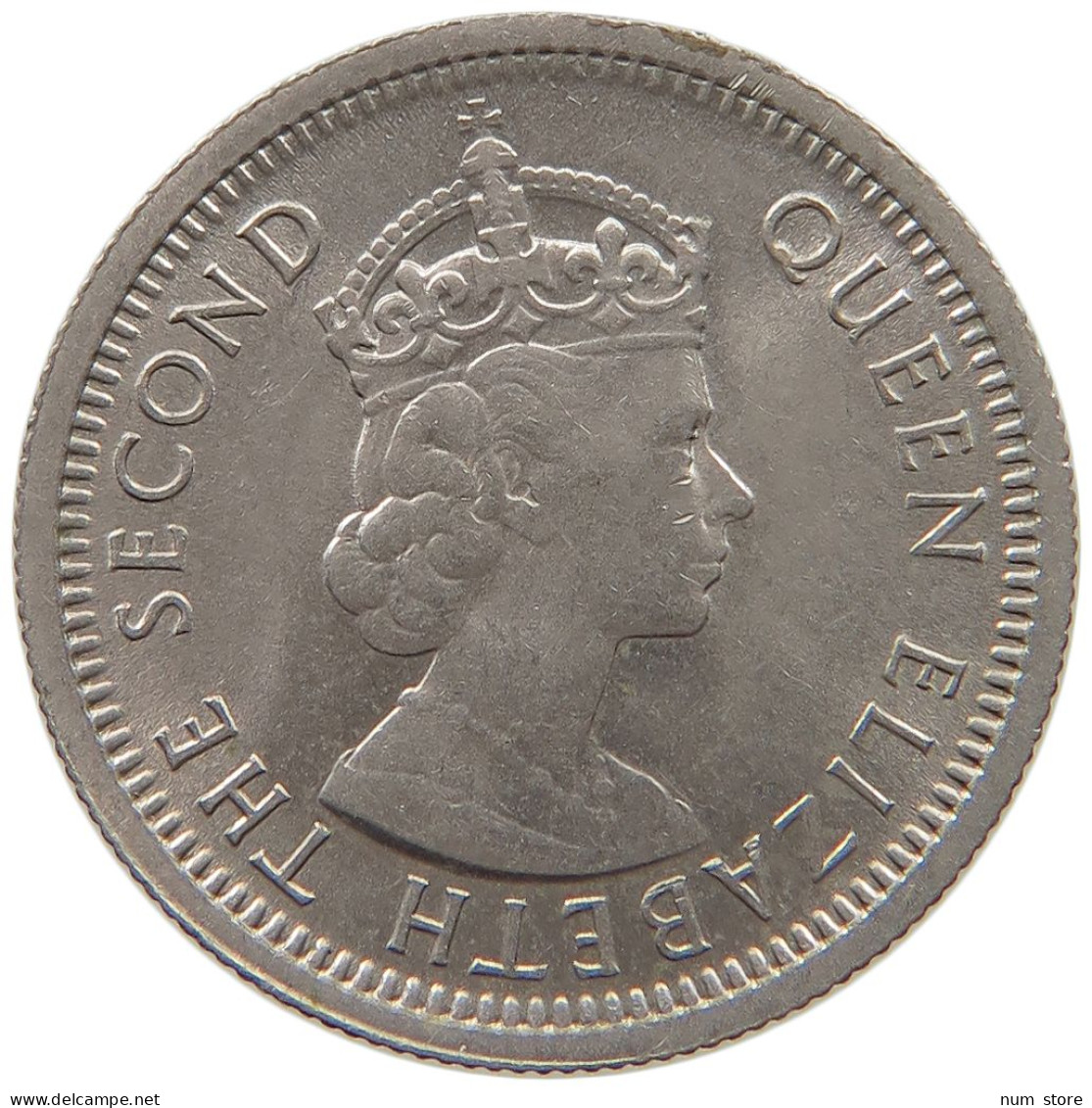 BRITISH CARIBBEAN TERRITORIES 10 CENTS 1956 Elizabeth II. (1952-2022) #c011 0123 - Caribe Británica (Territorios Del)