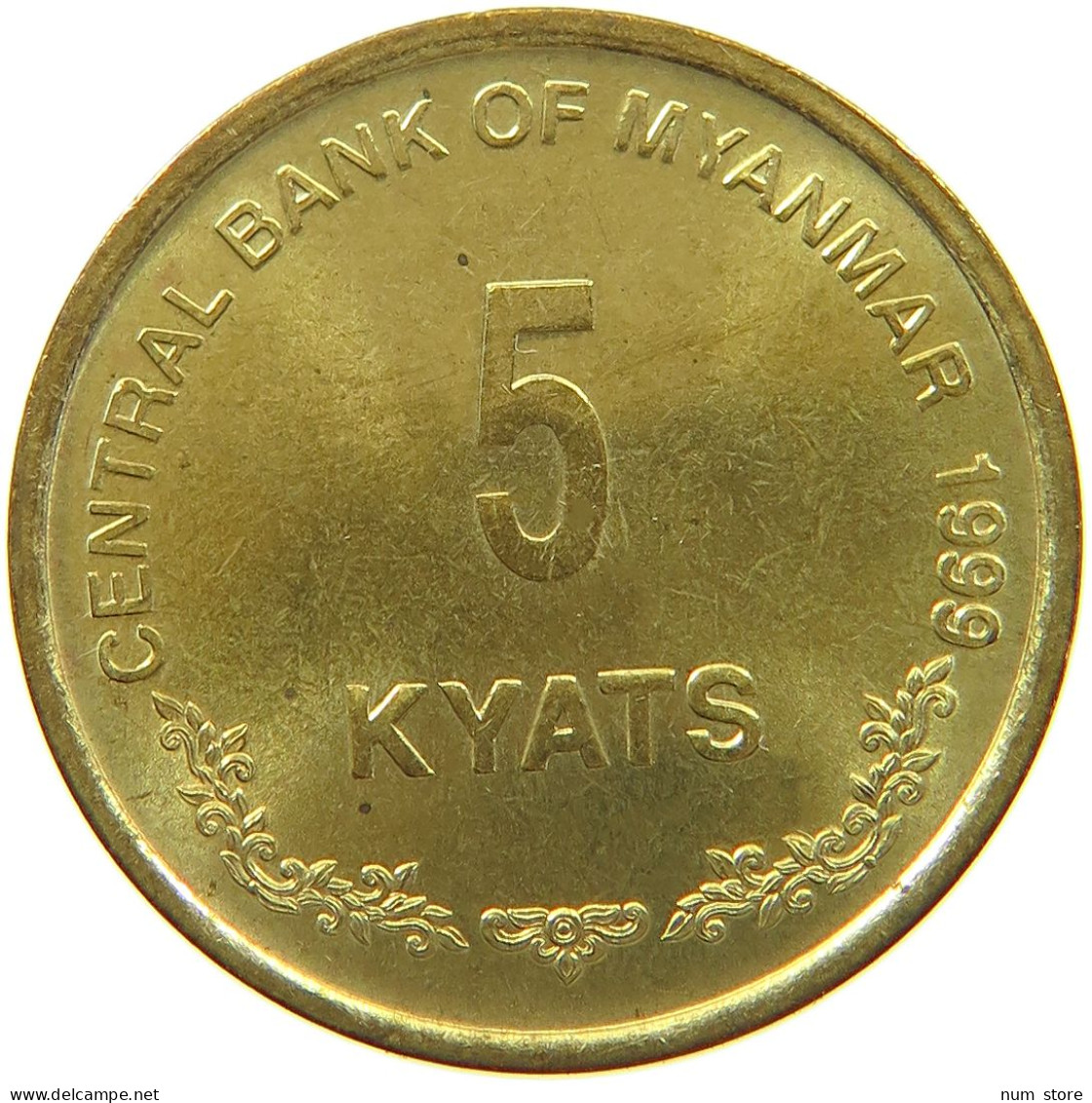 BURMA 5 KYATS 1999  #c077 0043 - Birmania