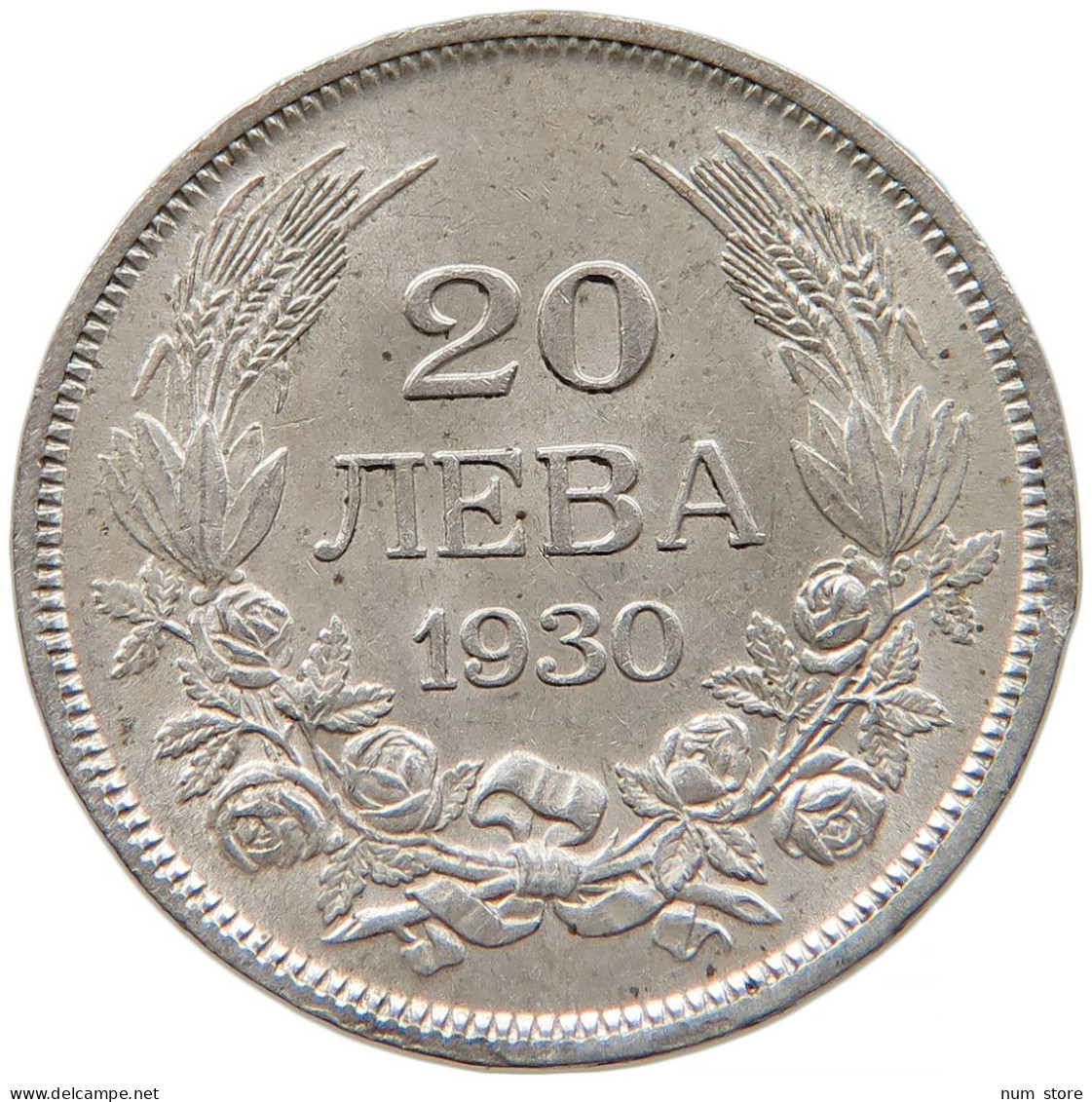 BULGARIA 20 LEVA 1930 Boris III., 1918-1943 #t013 0149 - Bulgarie