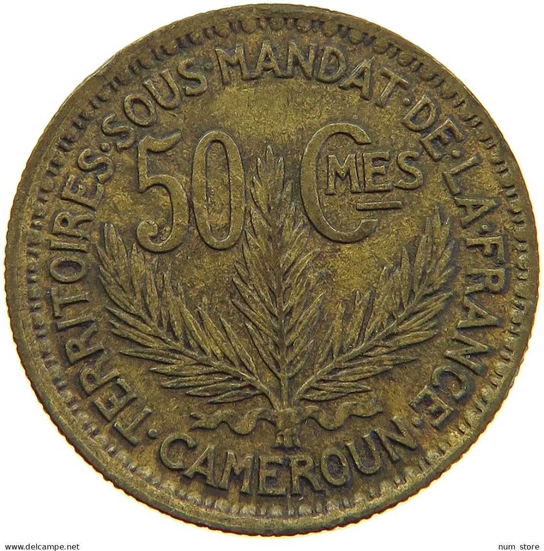 CAMEROON 50 CENTIMES 1926  #s009 0219 - Cameroon