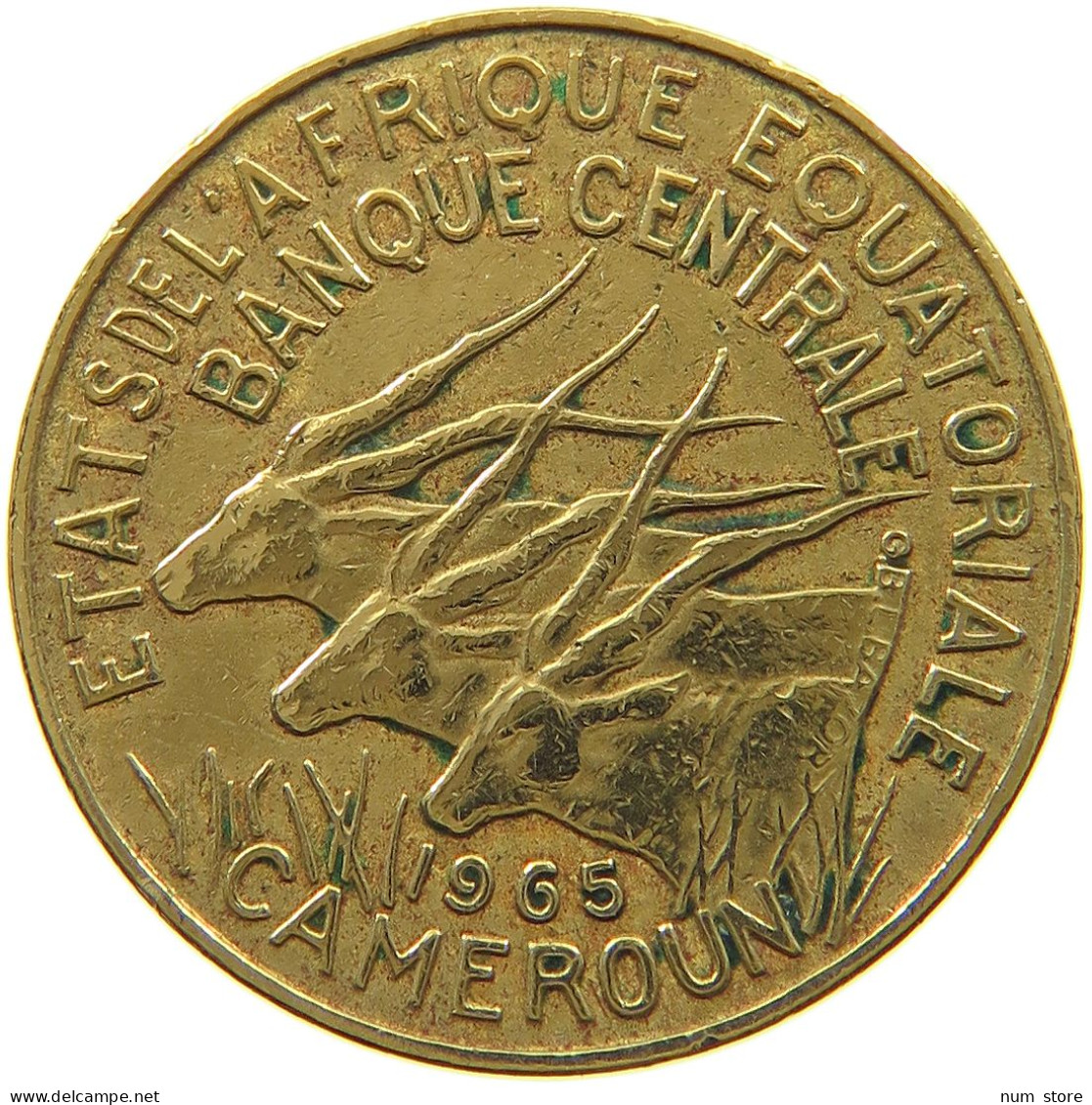 CAMEROON 5 FRANCS 1965  #a047 0435 - Cameroon