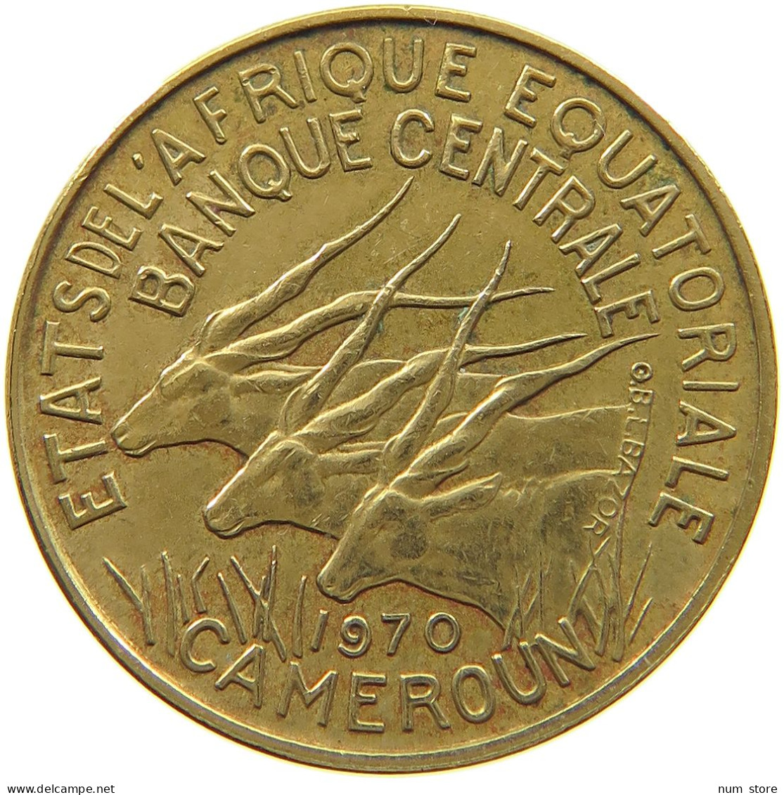 CAMEROON 5 FRANCS 1970  #a047 0437 - Cameroun