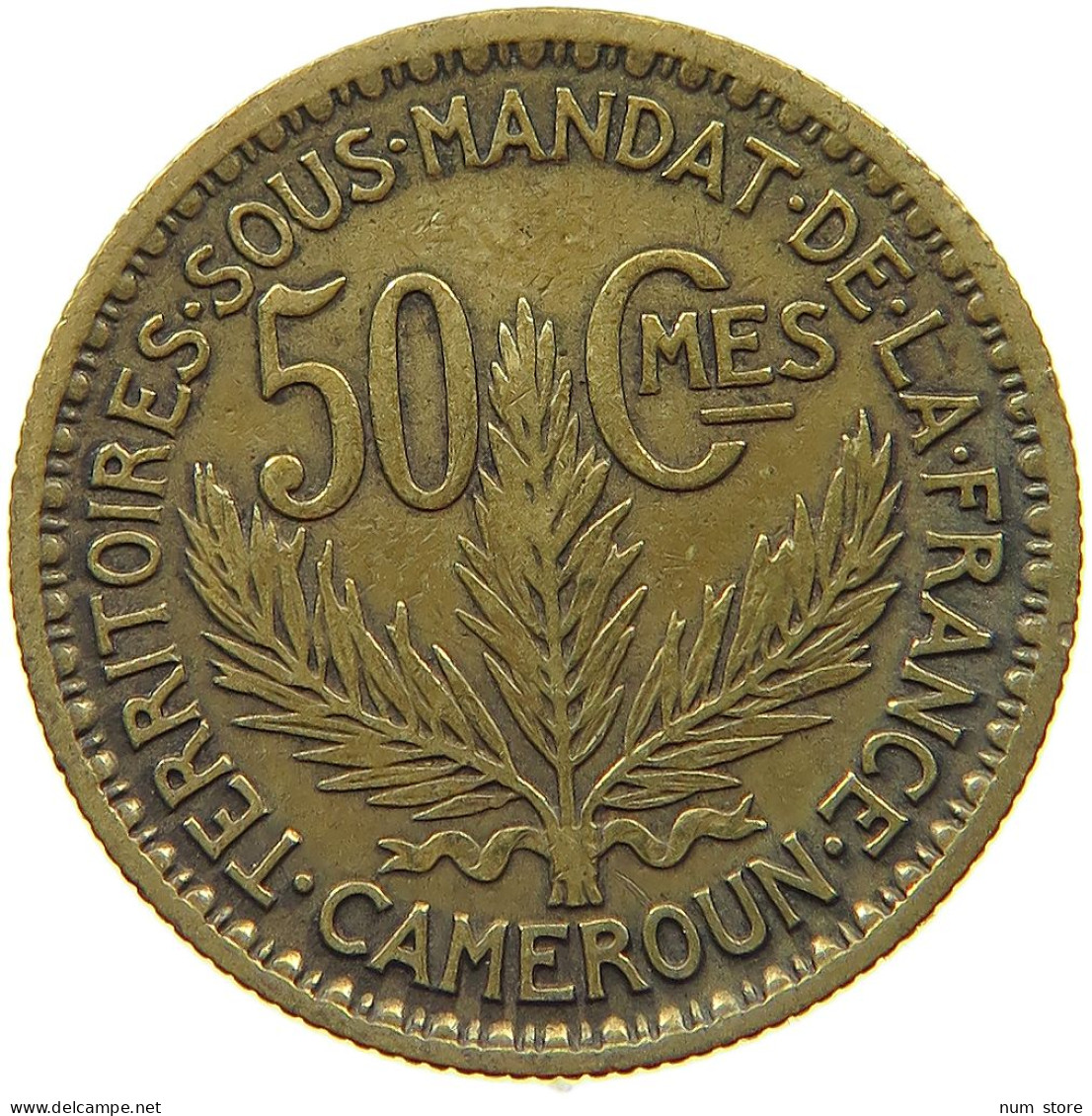 CAMEROON 50 CENTIMES 1925  #s071 0235 - Camerun