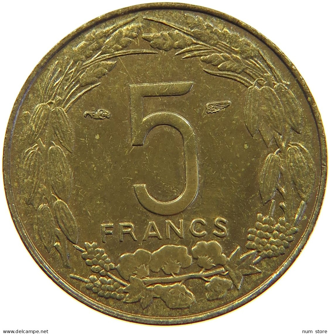 CAMEROON 5 FRANCS 1958  #s022 0255 - Kameroen