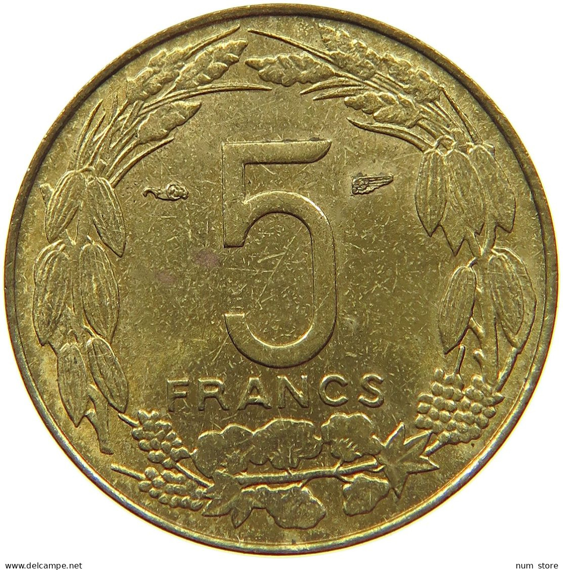 CAMEROON 5 FRANCS 1958  #s071 0195 - Cameroon