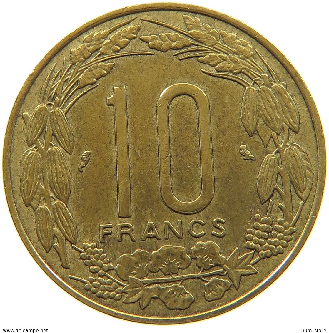 CAMEROON 10 FRANCS 1961  #a047 0163 - Camerun