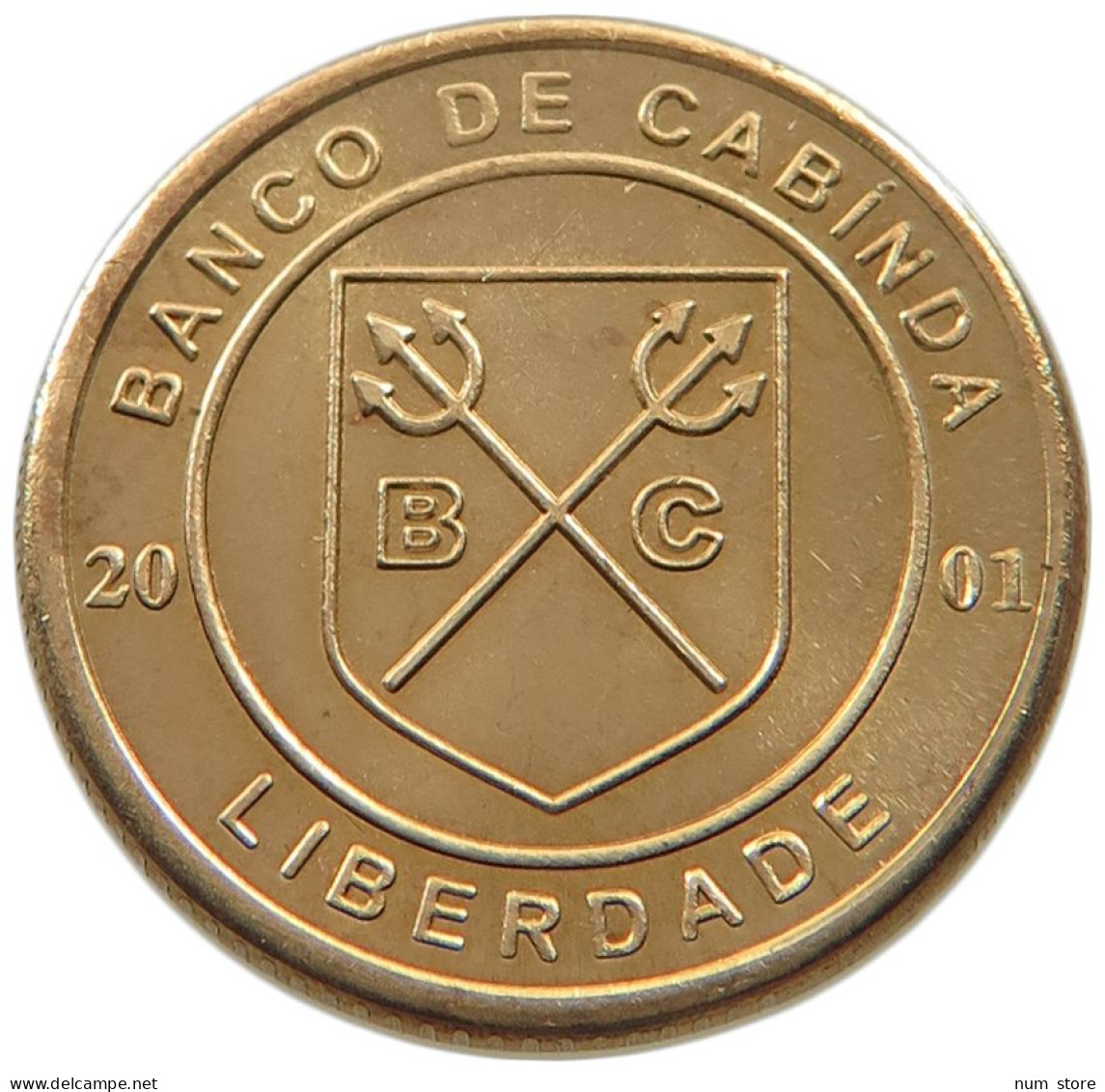 CABINDA 5 CENTAVOS 2001 RARE #alb039 0611 - Angola