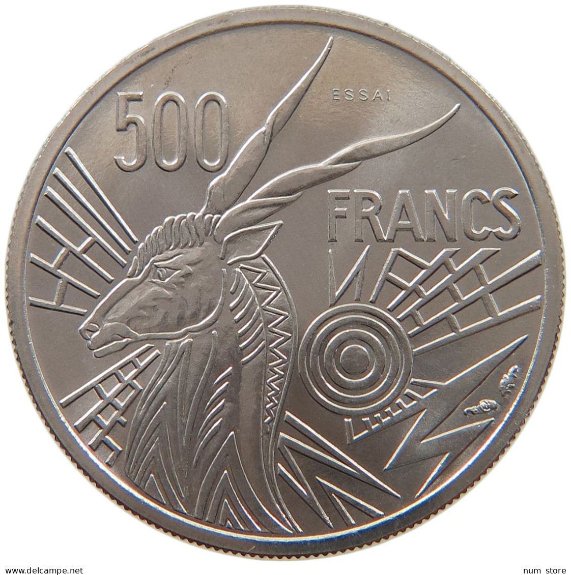 CENTRAL AFRICAN STATES 500 FRANCE 1976 ESSAI  #t084 0077 - República Centroafricana