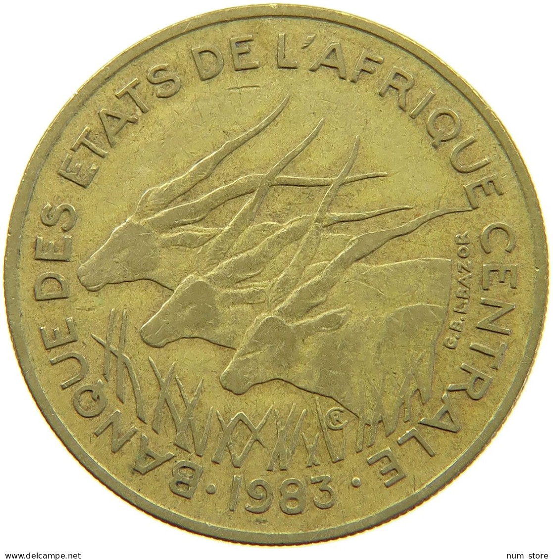 CENTRAL AFRICAN STATES 25 FRANCS 1983  #c067 0285 - Central African Republic