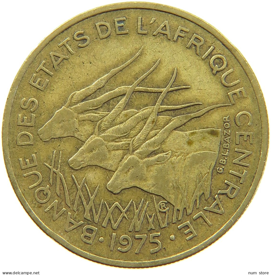 CENTRAL AFRICAN STATES 25 FRANCS 1975  #c067 0283 - Central African Republic