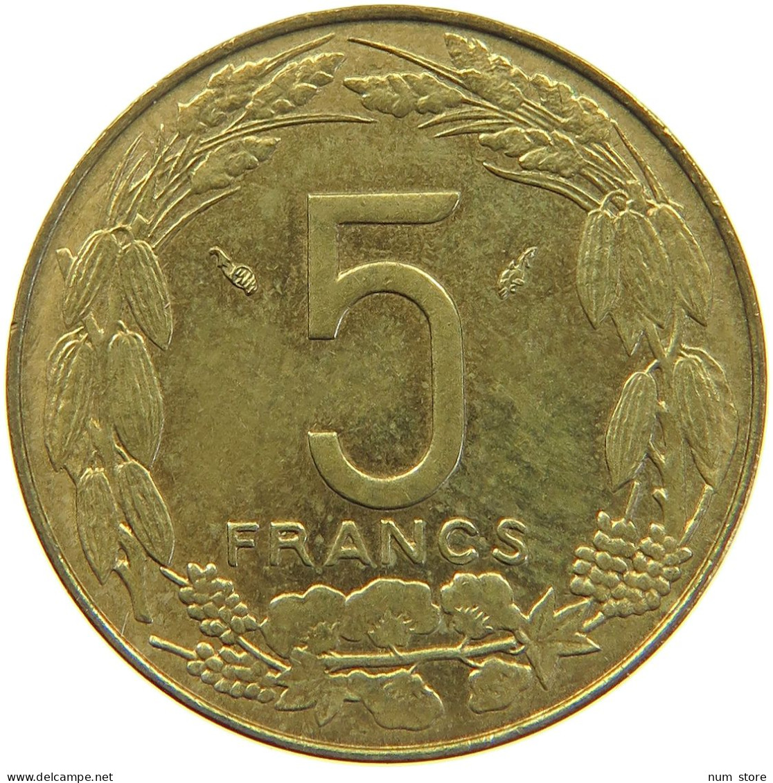 CENTRAL AFRICAN STATES 5 FRANCS 1975  #c016 0161 - Centrafricaine (République)
