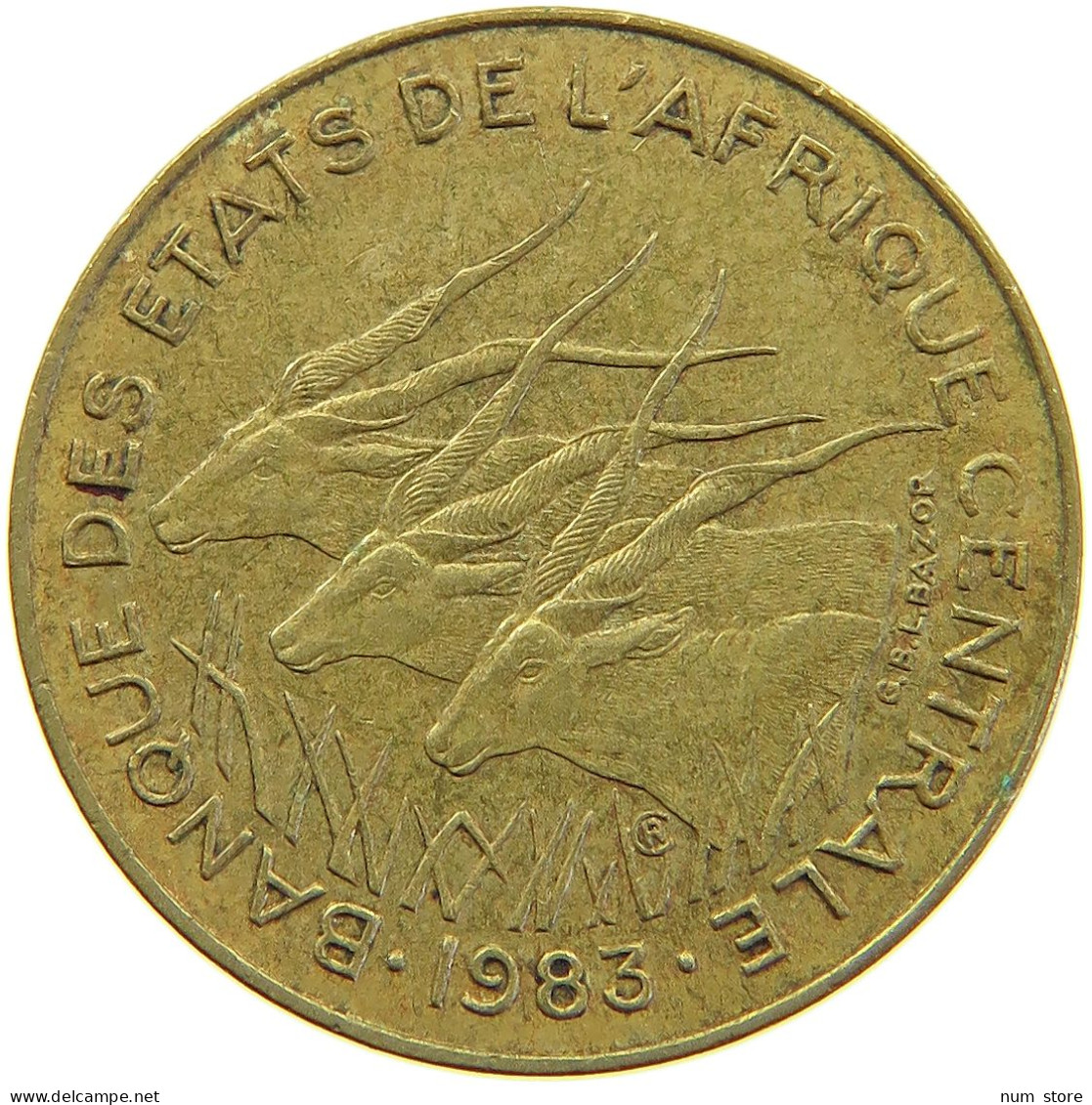 CENTRAL AFRICAN STATES 5 FRANCS 1983  #c067 0437 - Centrafricaine (République)