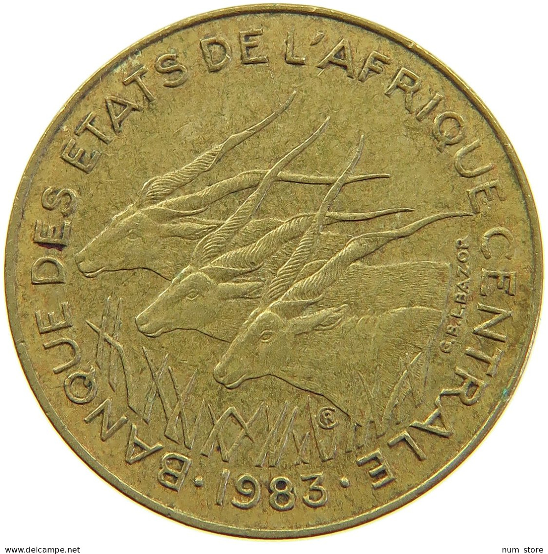 CENTRAL AFRICAN STATES 5 FRANCS 1983  #c067 0437 - Centraal-Afrikaanse Republiek