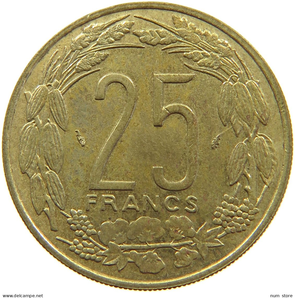 CENTRAL AFRICAN STATES 25 FRANCS 1986  #a093 0733 - Zentralafrik. Republik