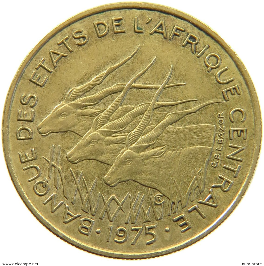 CENTRAL AFRICAN STATES 25 FRANCS 1975  #a050 0365 - República Centroafricana