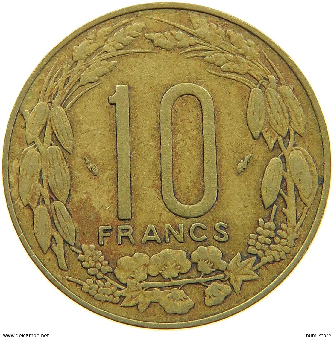 CENTRAL AFRICAN STATES 10 FRANCS 1978  #c067 0363 - Repubblica Centroafricana