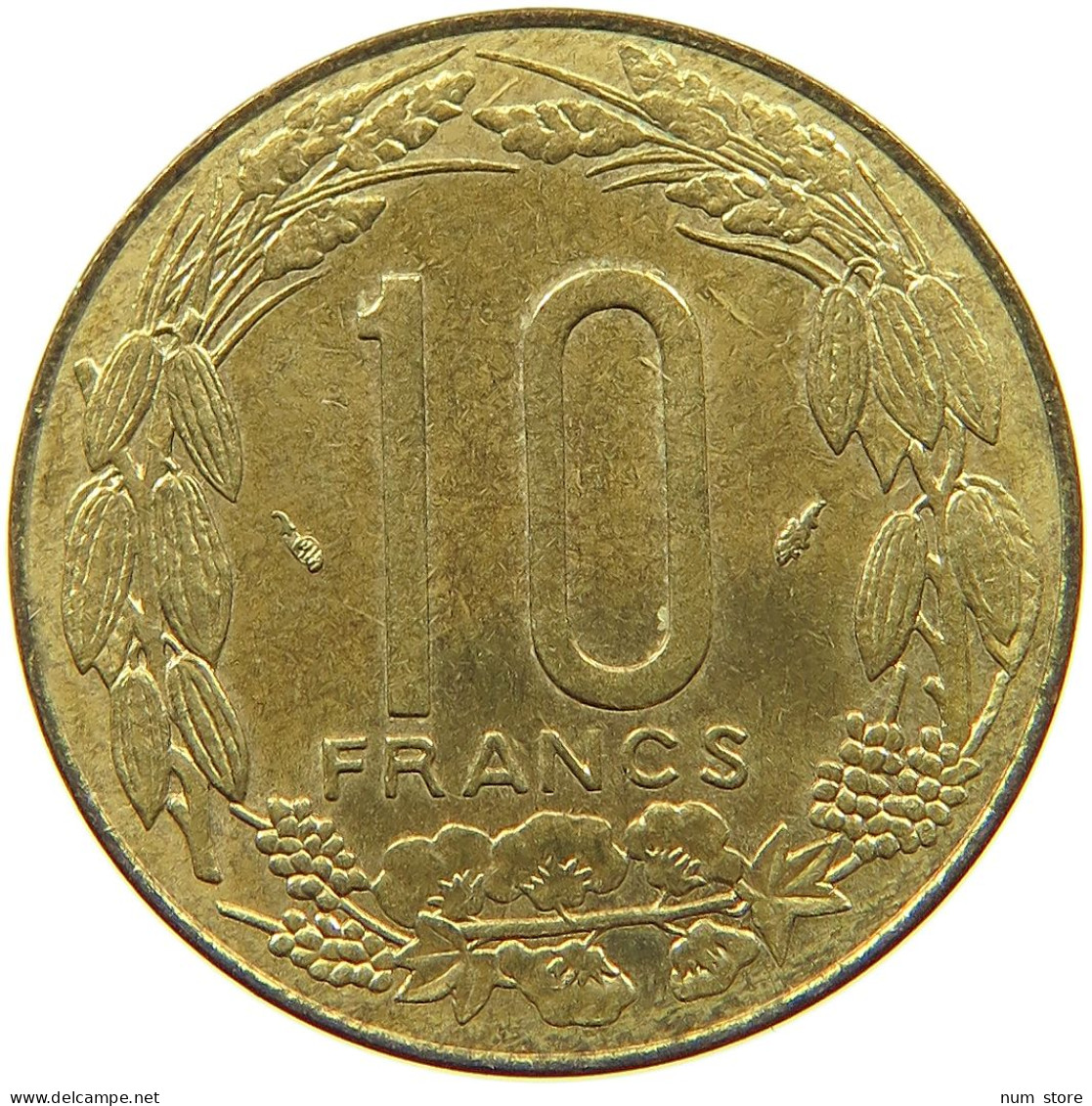 CENTRAL AFRICAN STATES 10 FRANCS 1975  #a019 0753 - Centrafricaine (République)