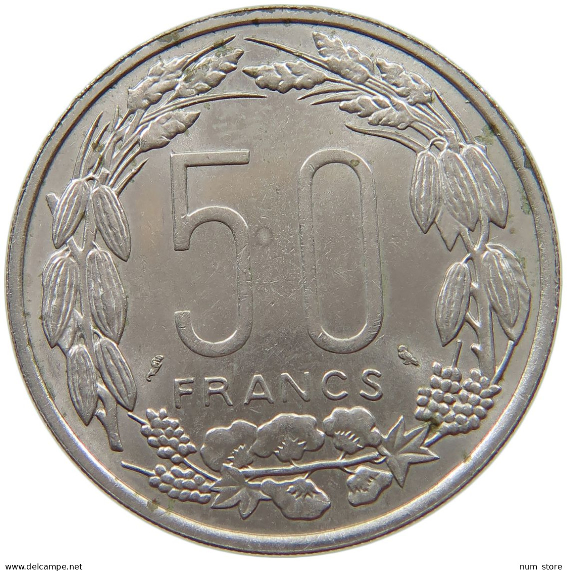 CENTRAL AFRICA 50 FRANCS 1961  #s070 0109 - República Centroafricana