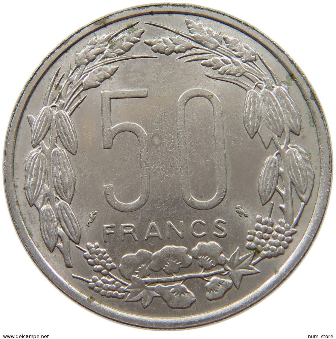 CENTRAL AFRICA 50 FRANCS 1961  #s070 0109 - Repubblica Centroafricana