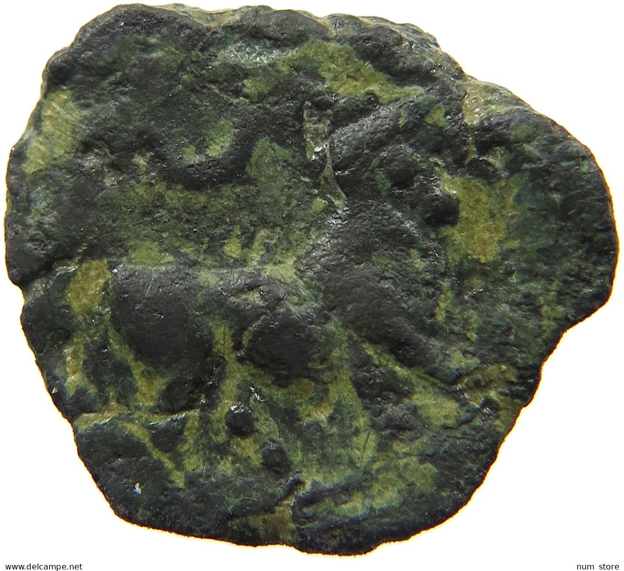 CELTIC IBERIC AE SEMIS  CASTULO 150 B.C. #t129 0823 - Gauloises