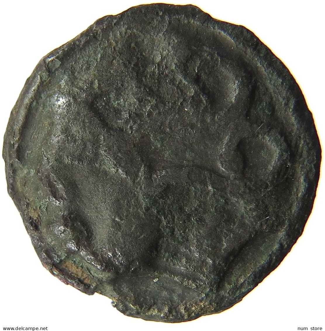 CELTIC DUROCASSES AE POTIN  RARE #t125 0487 - Keltische Münzen