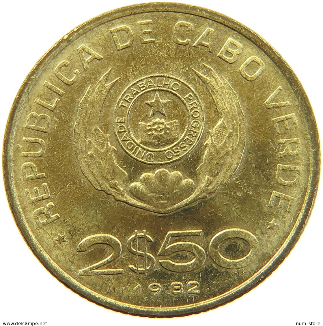 CAPE VERDE 2 1/2 ESCUDOS 1982  #s022 0205 - Cap Verde