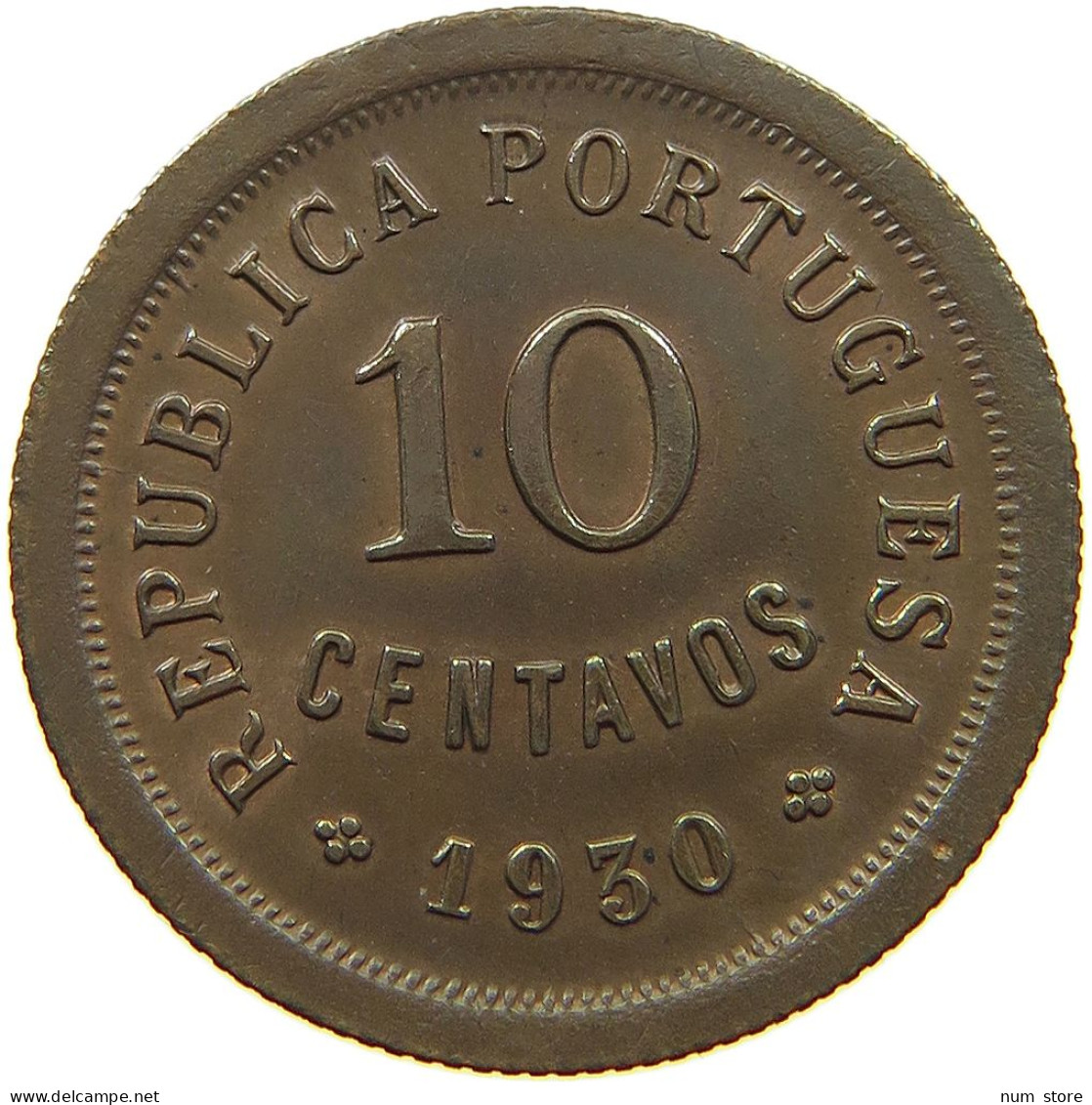 CAPE VERDE 10 CENTAVOS 1930  #t084 0335 - Cap Vert