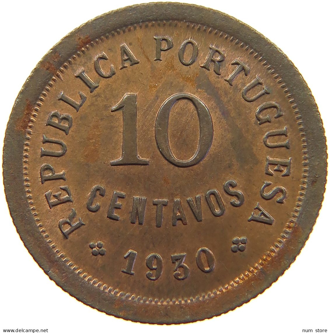 CAPE VERDE 10 CENTAVOS 1930  #c052 0537 - Cap Verde