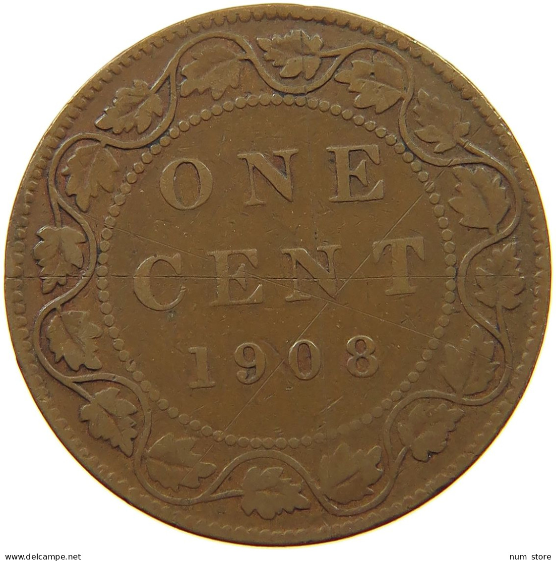 CANADA CENT 1908 Edward VII., 1901 - 1910 #a011 0249 - Canada