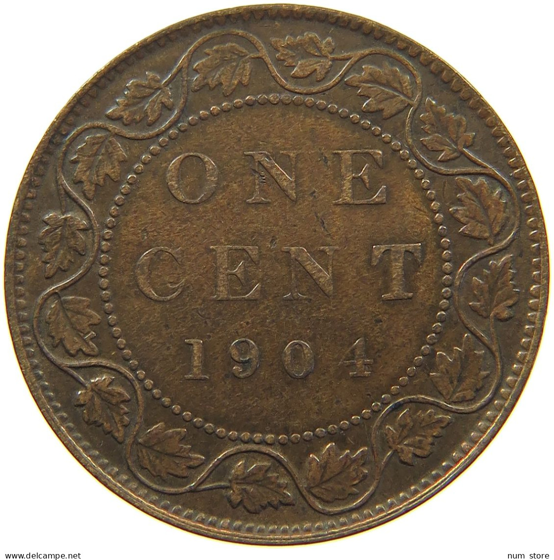 CANADA CENT 1904 Edward VII., 1901 - 1910 #s007 0143 - Canada