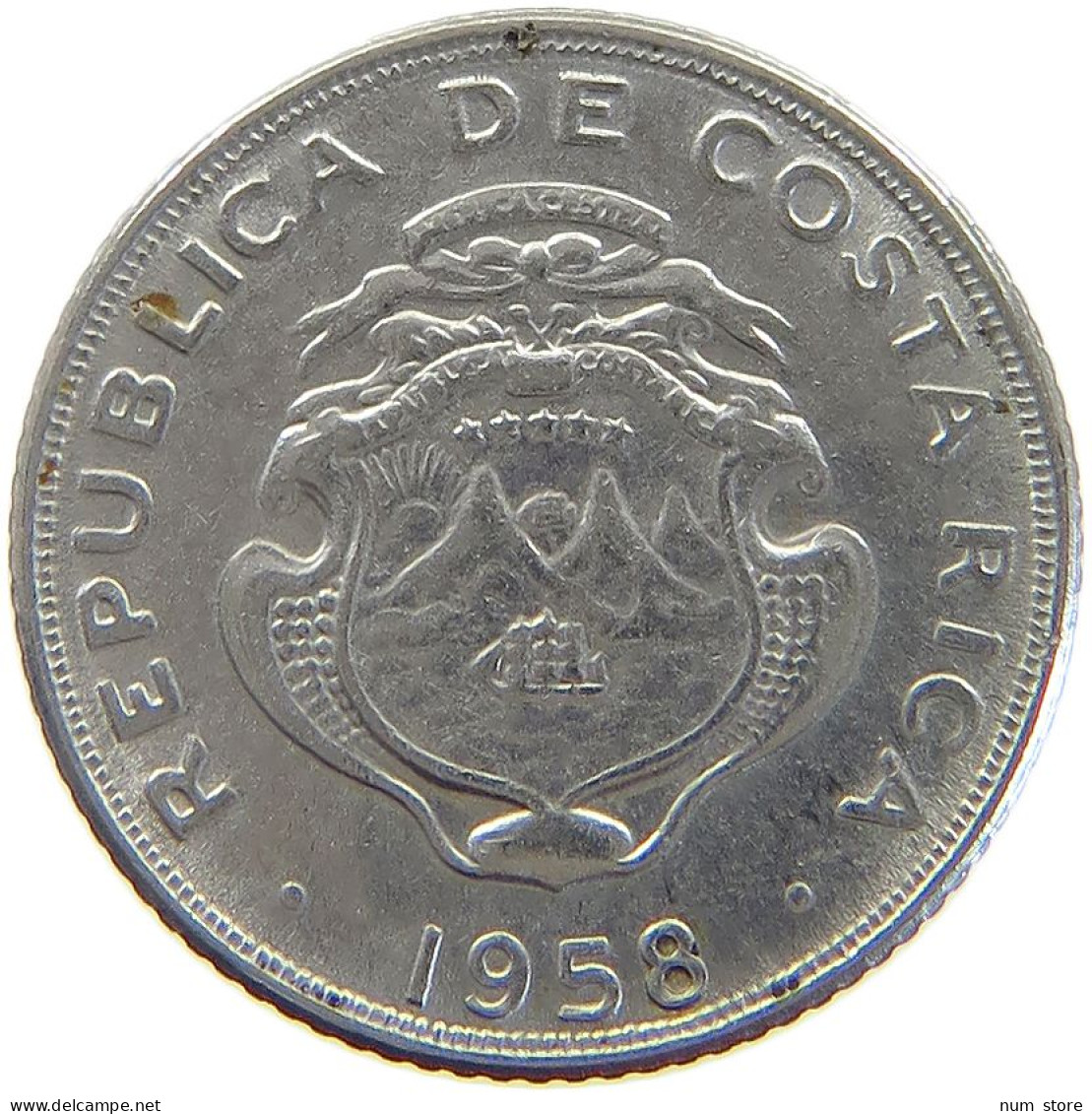 COSTA RICA 5 CENTIMOS 1958  #a068 0507 - Costa Rica
